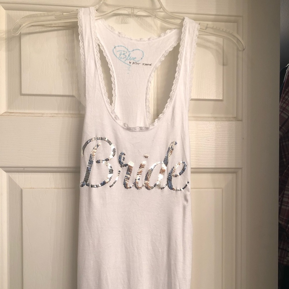 Blue by Betsy Johnson Bride tank top